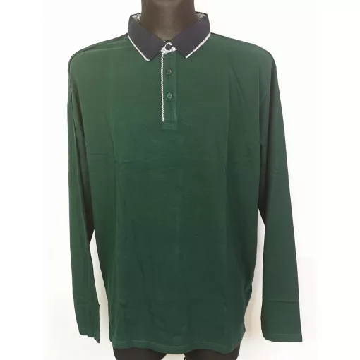 Ingnyakú, hosszú ujjú, vékonyabb, pamutos anyagú, férfi  póló XL-5XL