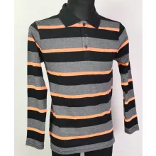 Kihajtós nyakú,  hosszú ujjú, vékonyabb, pamutos anyagú férfi felső S-2XL