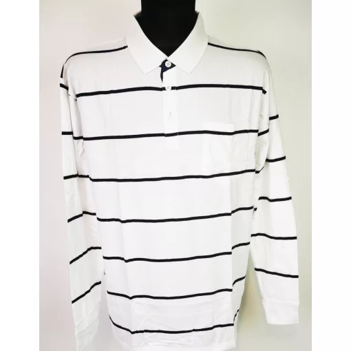Ingnyakú, hosszú ujjú, vékonyabb, pamutos anyagú, férfi  póló XL-5XL