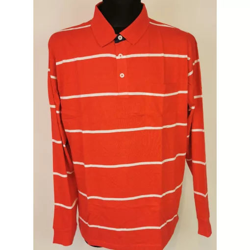 Ingnyakú, hosszú ujjú, vékonyabb, pamutos anyagú, férfi  póló XL-5XL