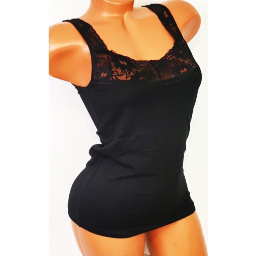 Pamut anyagú, csipke díszítéses atléta S-2XL