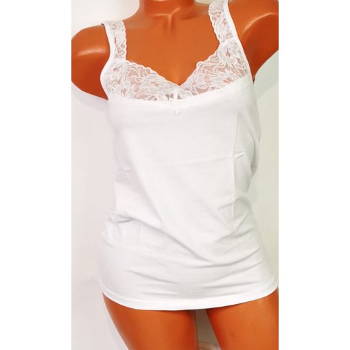 Pamut anyagú, csipke díszítéses atléta S-2XL