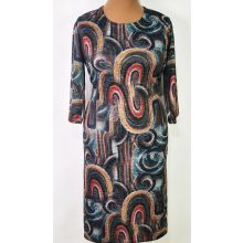 Színes mintás, pamutos anyagú ruha L-5XL