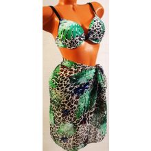 Vékony szivacsbetétes, kétrészes fürdőruha 44-50