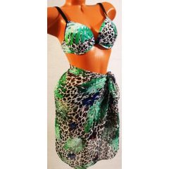 Vékony szivacsbetétes, kétrészes fürdőruha 44-50