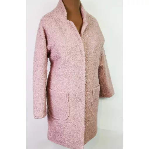 Álló nyakú, patentos záródású, zsebes, vatelin béléses, átmenet kabát 42-50