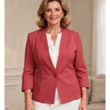 Csinos nyakú, egy díszgombos  blézer 42-52