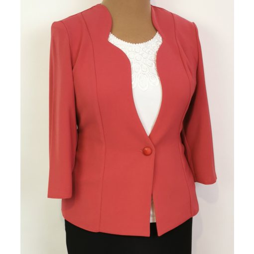 Csinos nyakú, egy díszgombos  blézer 42-52