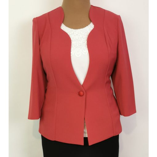 Csinos nyakú, egy díszgombos  blézer 42-52