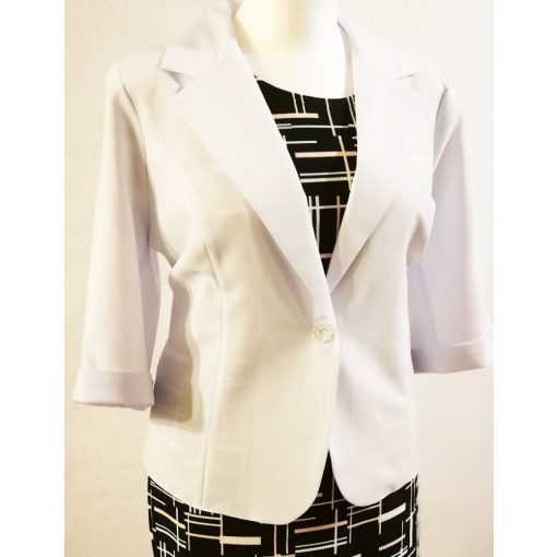 Fehér színű blézer M-4XL
