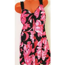 Hosszú felső részű, vékony szivacsbetétes tankini 5XL-9XL