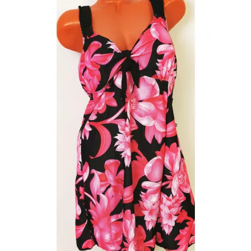 Hosszú felső részű, vékony szivacsbetétes tankini 5XL-9XL