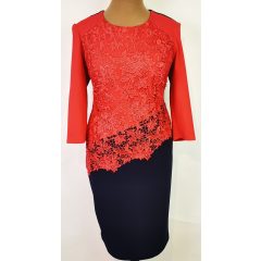 Elől hímzett mintával díszített ruha 46-54