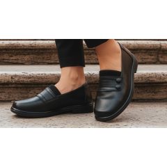 Elől díszített, teletalpú cipő  37-42