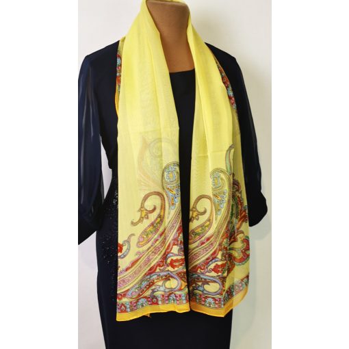 Nagy méretű, mintás,  selyemkendő, több színben