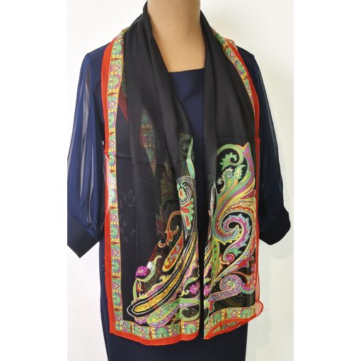 Nagy méretű, mintás,  selyemkendő, több színben