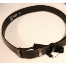 Sötétbarna színű, fémcsatos, derékszíj  95-105