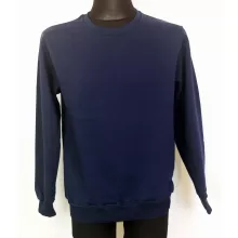 Kerek nyakú,  hosszú ujjú, sötétkék színű férfi pulóver S-2XL
