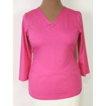 Pink színű, pamutos anyagú felső L-3XL