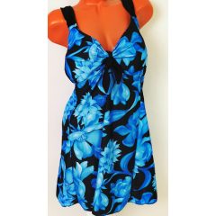   Hosszú felső részű, vékony szivacsbetétes tankini 5XL-9XL