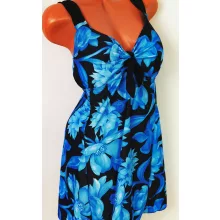 Hosszú felső részű, vékony szivacsbetétes tankini 5XL-9XL