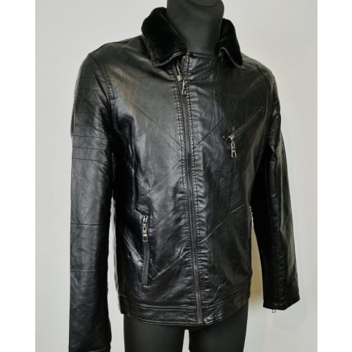 Cipzáras, műbőr férfi dzseki XL- 2XL