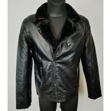 Cipzáras, műbőr férfi dzseki XL- 2XL