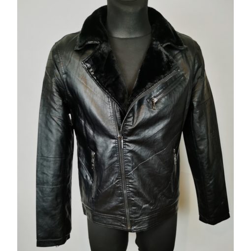 Cipzáras, műbőr férfi dzseki XL- 2XL