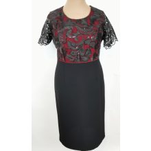 Gyönyörű, enyhén csillogó hímzéssel díszített, két részes alkalmi kosztüm 42-56