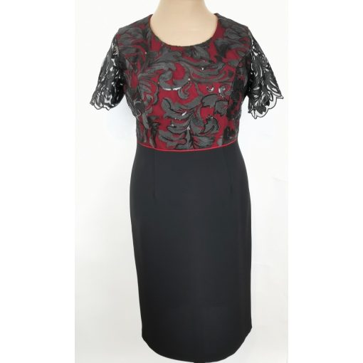 Gyönyörű, enyhén csillogó hímzéssel díszített, két részes alkalmi kosztüm 42-56