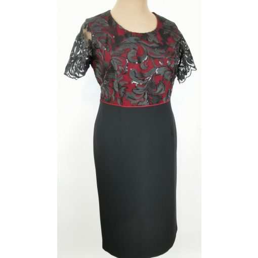 Gyönyörű, enyhén csillogó hímzéssel díszített, két részes alkalmi kosztüm 42-56