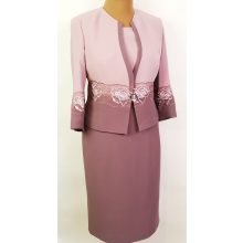 Gyönyörű, mályva színű, két részes alkalmi kosztüm 42-56