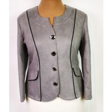 Szürke színű, kellemes bársonyos anyagú  alkalmi blézer 44-50