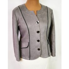 Szürke színű, kellemes bársonyos anyagú  alkalmi blézer 44-50