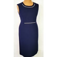 Gyönyörű két részes, sötétkék színű, alkalmi ruha 44-56