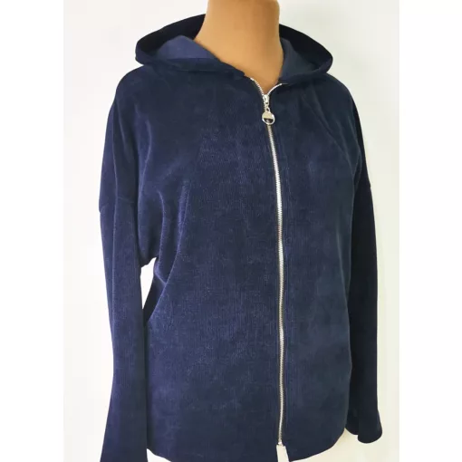 Cipzáras, kapucnis, zsebes,  felső  XL/3XL