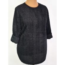 Anyagában mintás, pulóver, ajándék sállal XL/2XL