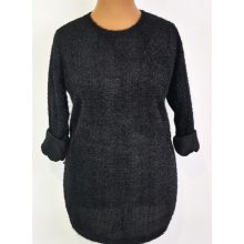 Anyagában mintás, pulóver, ajándék sállal XL/2XL