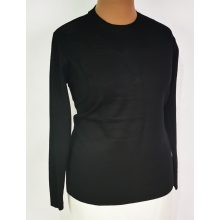 Kerek nyakú, hosszú ujjú, gépi kötött, enyhén csillogó mintás, pamutos anyagú felső XL/2XL