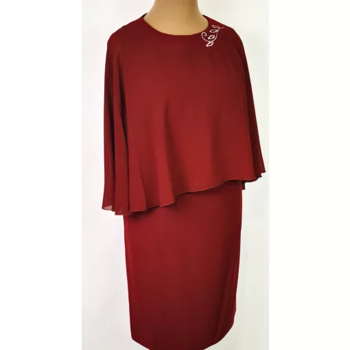 Bordó színű, két részes alakmi ruha 46-60
