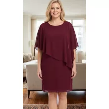 Bordó színű, két részes alakmi ruha 46-60