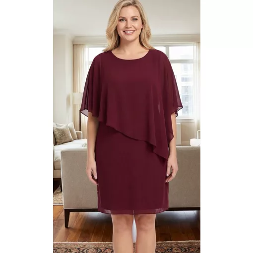 Bordó színű, két részes alakmi ruha 46-60