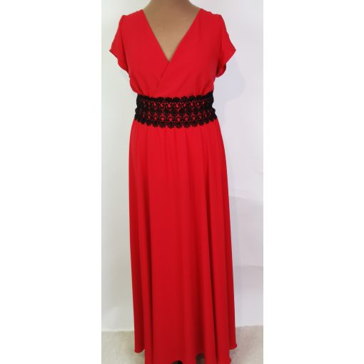 Csipke díszitéses, alkalmi, maxi ruha 46-50