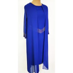 Gyögyörű, királykék színű, alkalmi ruha 52-58