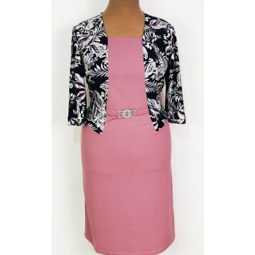 Deréknál díszcsatos ruha 46-52