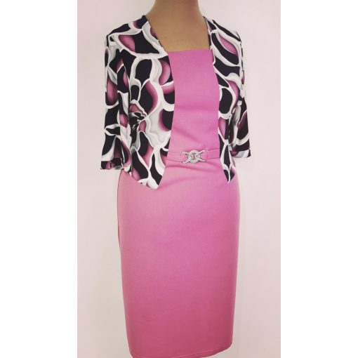 Deréknál díszcsatos ruha 46-52