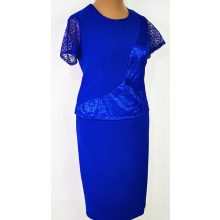 Királykék színű, három részes alkalmi kosztüm 42-52