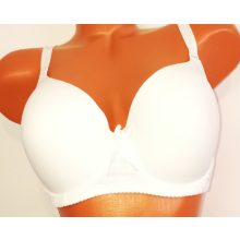 Fehér színű, csipkés pántos, merevítő nélküli kényelmes melltartó/top S/M-XL/2XL