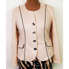 Rózsaszín színű, kellemes bársonyos anyagú  alkalmi blézer 44-50
