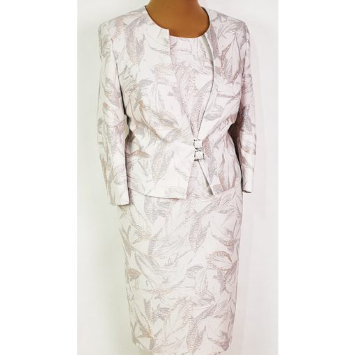 Gyönyörű, bézs színű, két részes alkalmi kosztüm 44-54